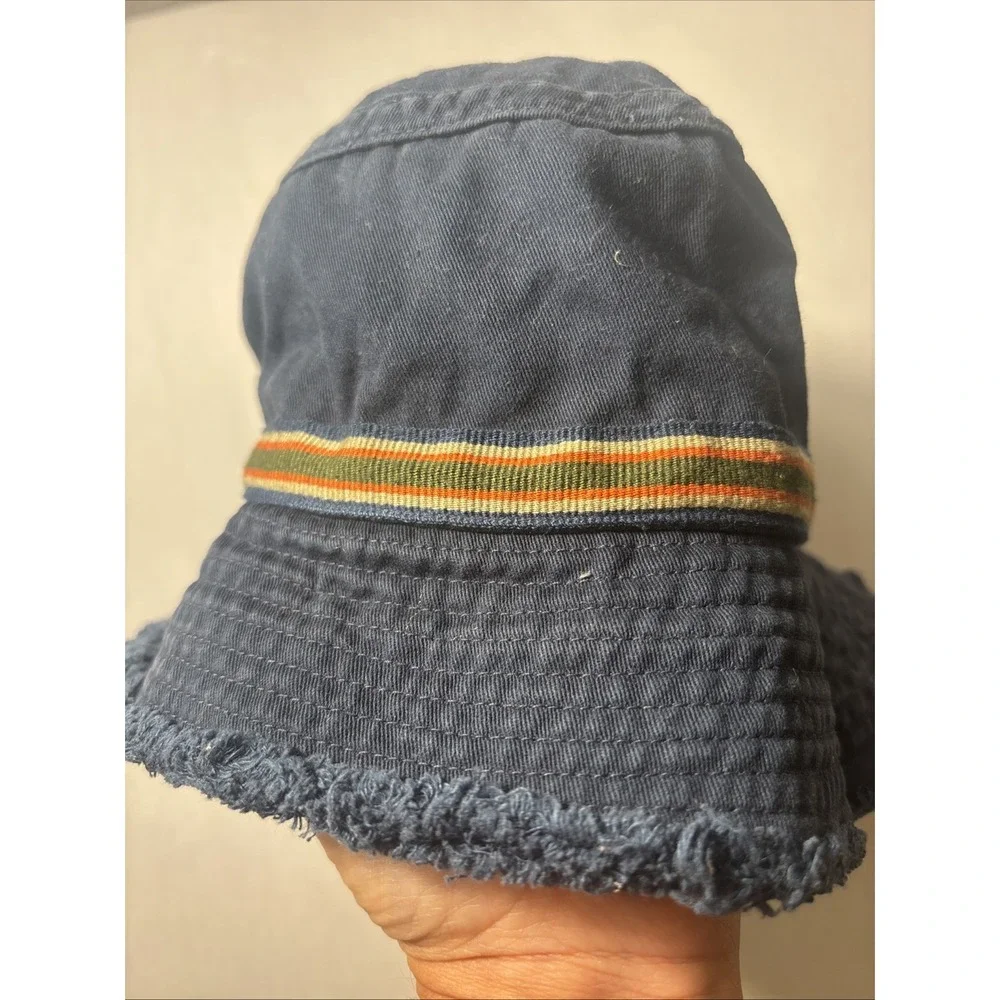 Vintage Eddie Bauer Bucket Hat Small/Medium Navy Cotton Y2K Gorpcore Granola